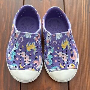 Native Kids Purple Animal Slip-On Shoes size C5